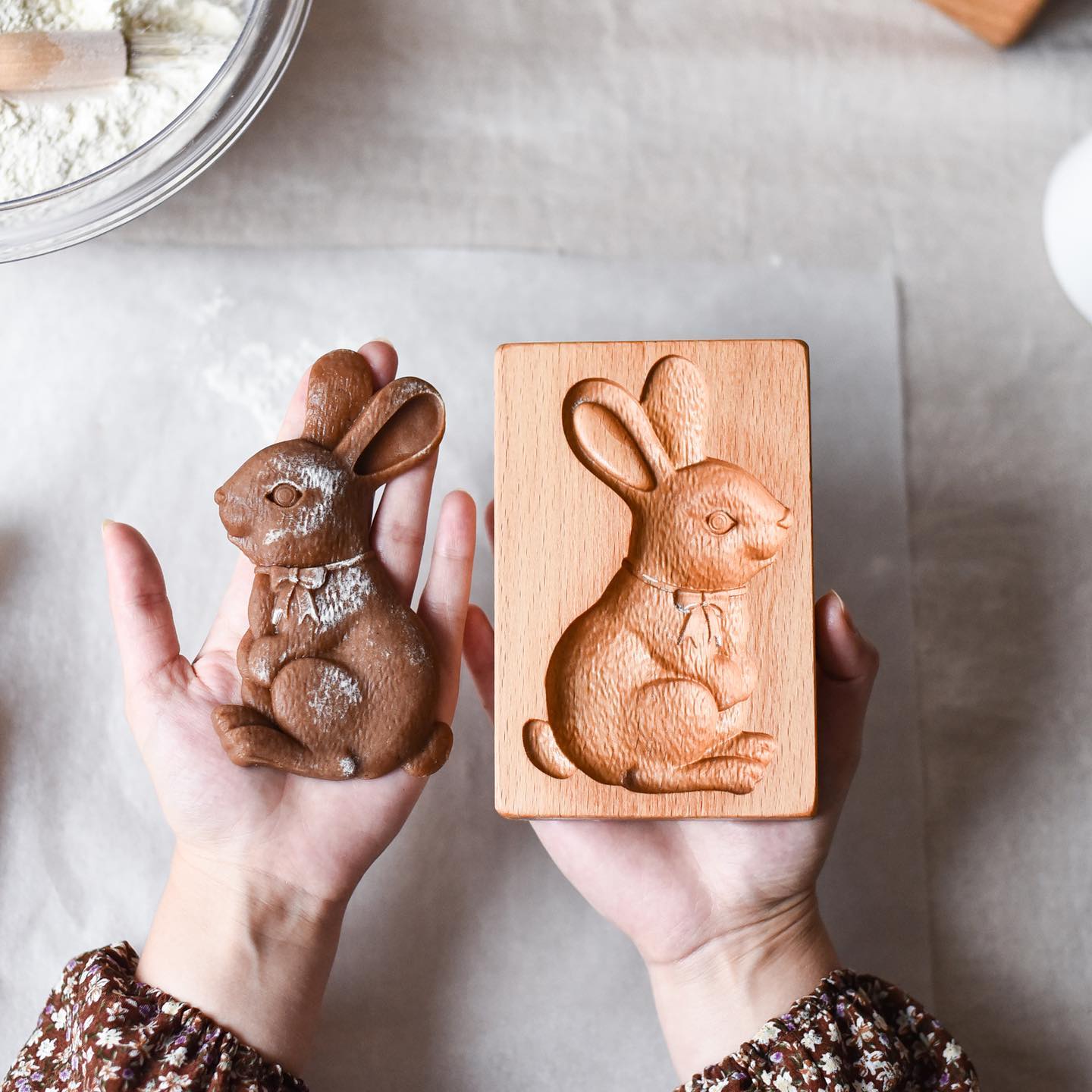 Emporte Pièce - CookieWood™ - Lapin Assis - Le sucre doré