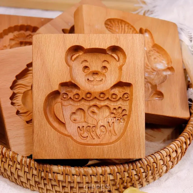 Emporte Pièce - CookieWood™ - Ours Tasse - Le sucre doré