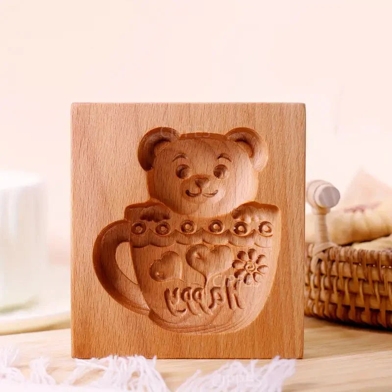 Emporte Pièce - CookieWood™ - Ours Tasse - Le sucre doré