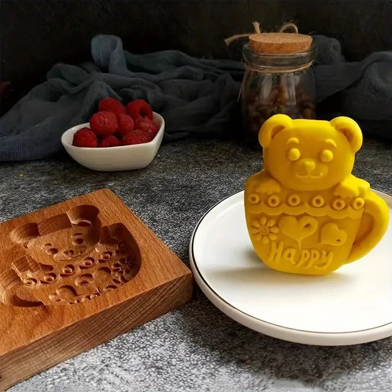 Emporte Pièce - CookieWood™ - Ours Tasse - Le sucre doré