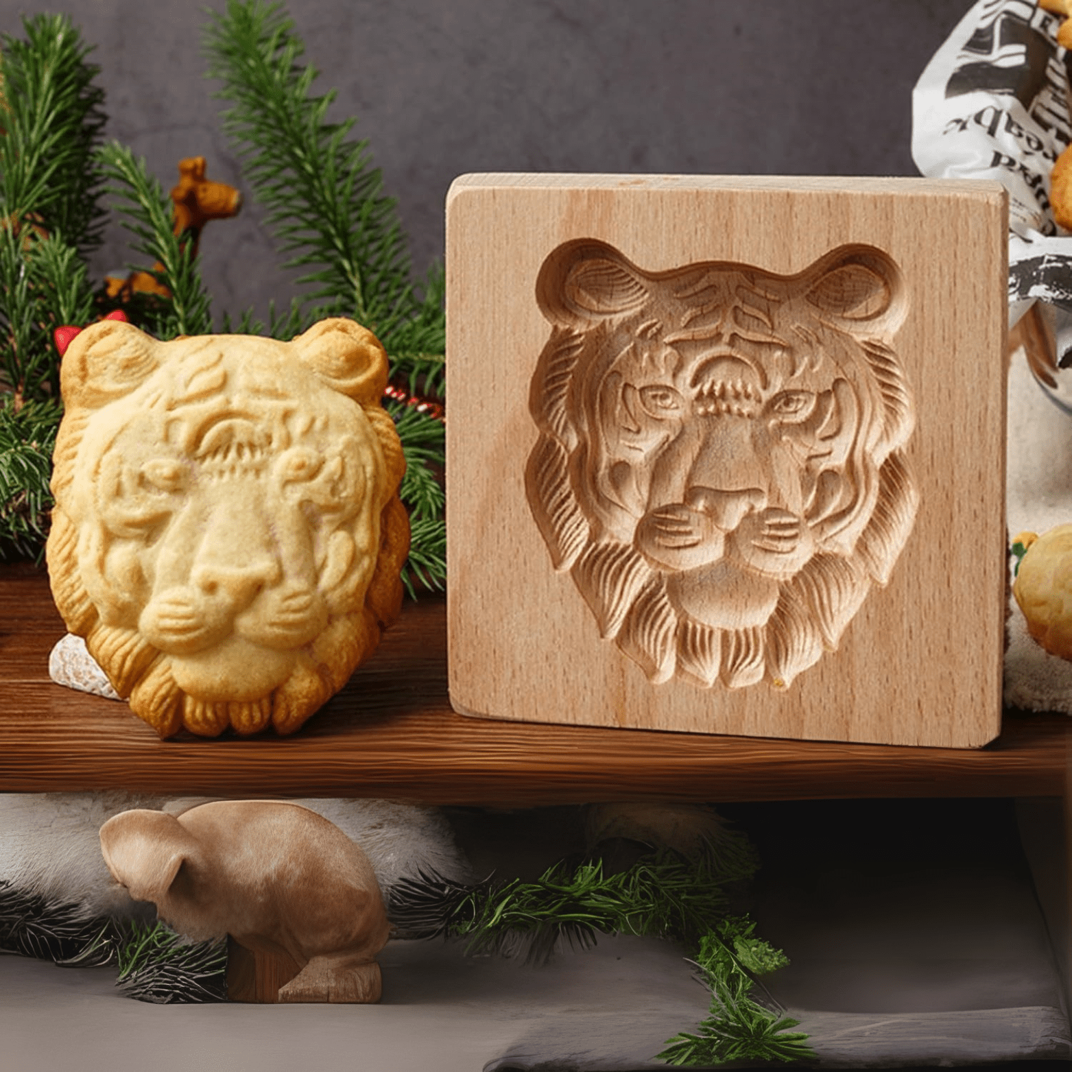 Emporte Pièce - CookieWood™ - Tigre - Le sucre doré