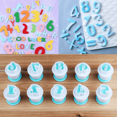Moule à patisserie - BakingPastryDecoration™ - Nombre - Le sucre doré