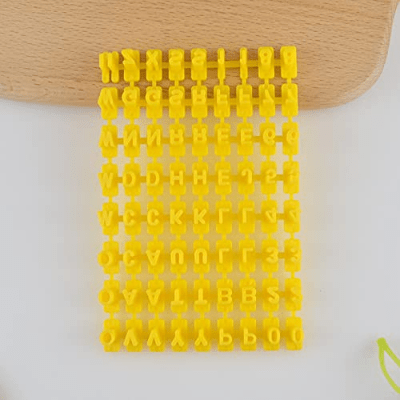 Moule à patisserie - BakingPastryDecoration™ - Nombre et Lettre - Le sucre doré