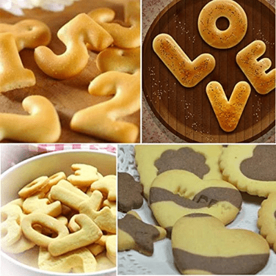 Moule à patisserie - BakingPastryDecoration™ - Nombre et Lettre - Le sucre doré