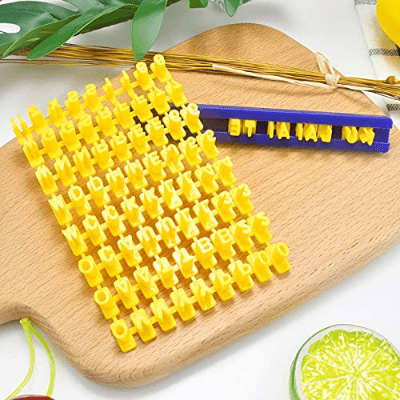 Moule à patisserie - BakingPastryDecoration™ - Nombre et Lettre - Le sucre doré