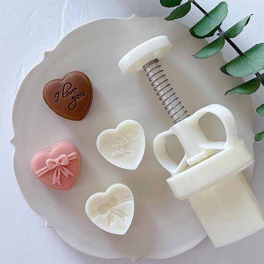 Moule à Gâteau - SakuMold™ - Cœur Enchanteur - Le sucre doré