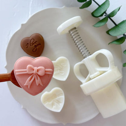Moule à Gâteau - SakuMold™ - Cœur Enchanteur - Le sucre doré